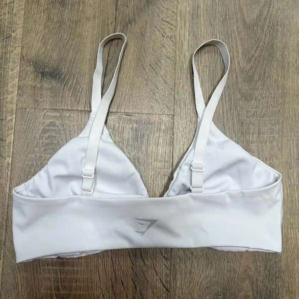 Gymshark Twist Front white Bralette - Image 2