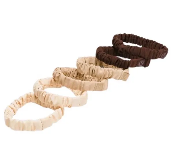 Lululemon Skinny Scrunchies 6 Pack Java/Java/Gleam/Gleam/Pale Linen/Pale Linen - Image 4