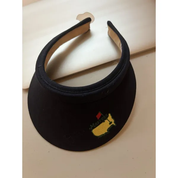 Vintage‎ Masters Golf PGA Sun Visor Adult One Size Navy Blue Made In USA - Image 3