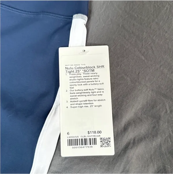 Lululemon Nulu Colorblock SHR Tights 25" - Image 4
