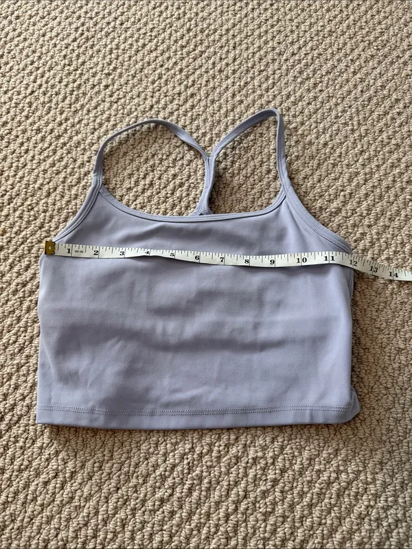 X by Gottex Size Extra Small XS Women's Light Lavender Racerback Crop Bralette - Image 2