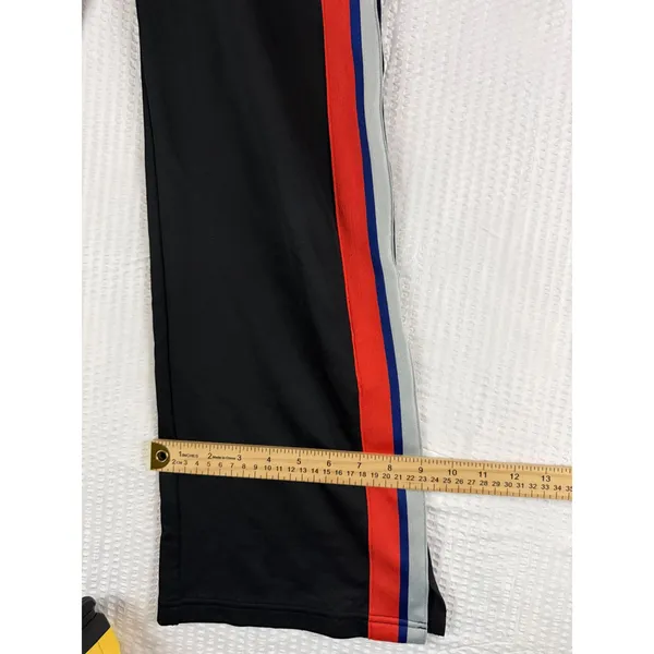 Nike Womens Track Pants XS Black Red Blue Grey Side Stripe Wide Leg Zip Pockets - Image 10