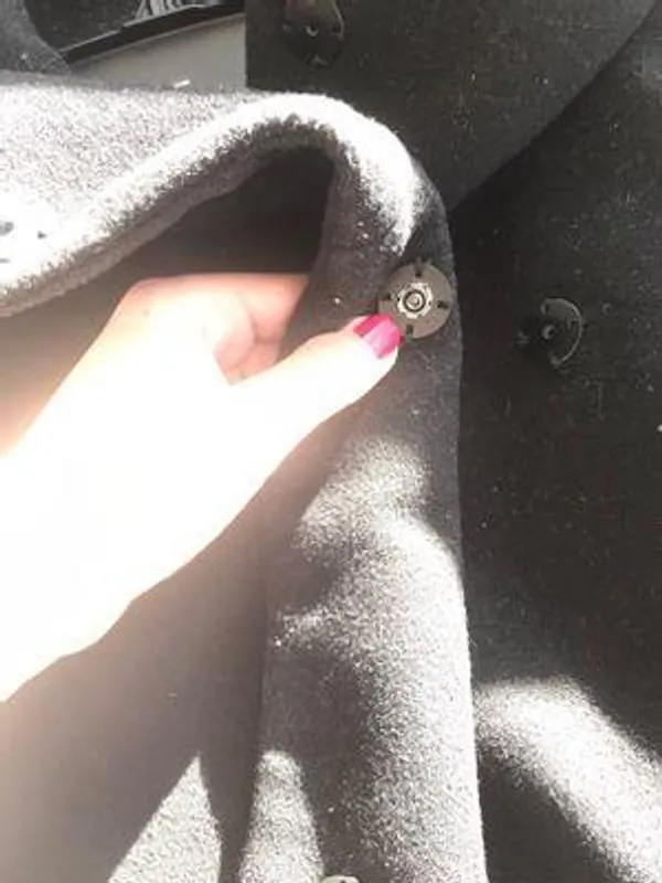 ZARA Wool Blend Wrap Collar Hood Coat - Image 6