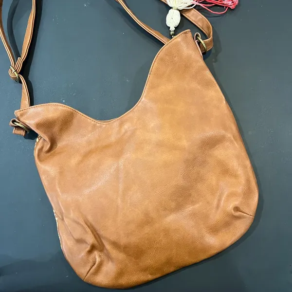 T-Shirt & Jeans Leather Look Shoulder crossbody Bag - Image 6