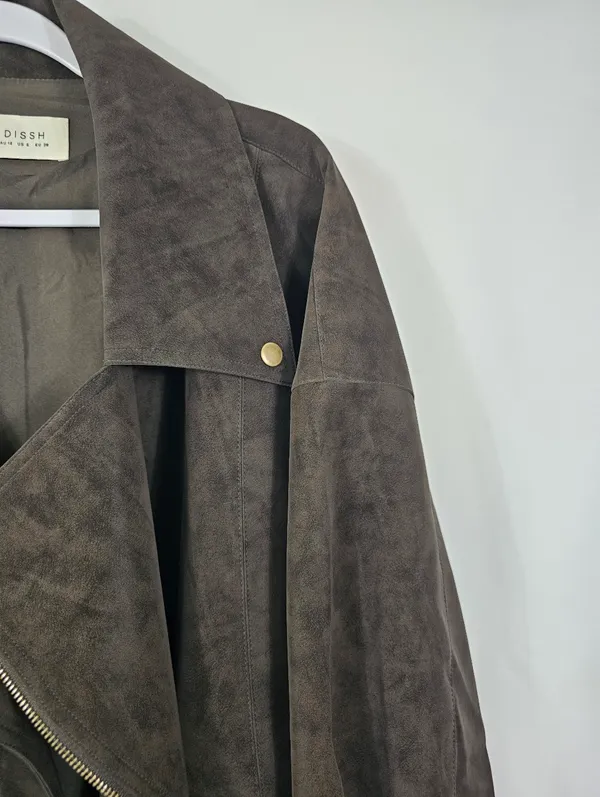 DISSH Oakland oversized jacket in chocolate size 6 - Image 5