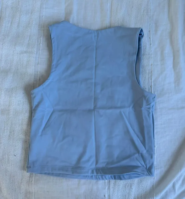 Garage light blue scoop neck tank top - Image 3