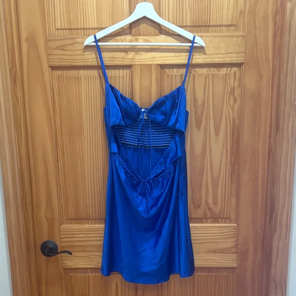 Princess Polly Size 12 Retana Blue Mini Dress - Image 5