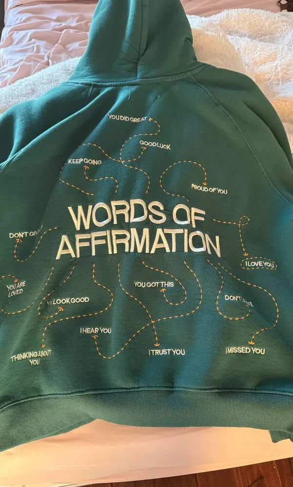Dandy Worldwide Hoodie Words of Affirmation green - Image 2