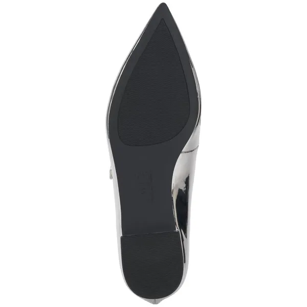 NWT INC International Concepts Valan Triple-Strapped Flats Silver Gray 10M - Image 5