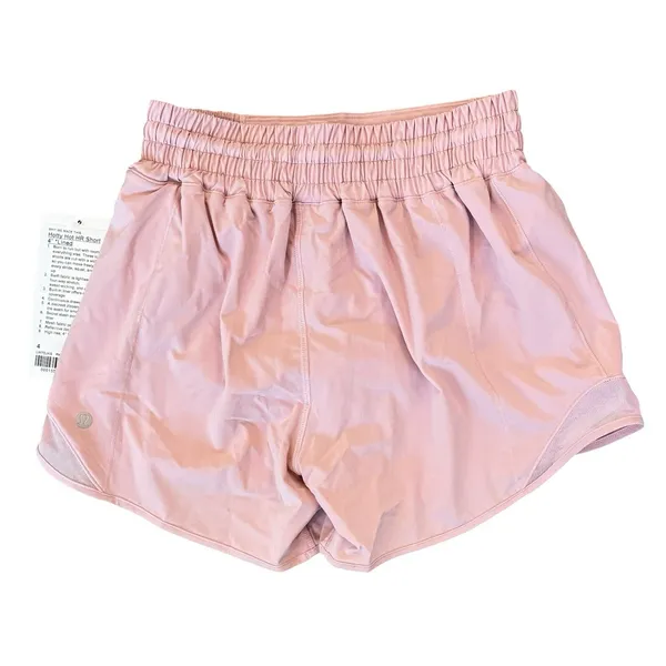 Lululemon Hotty Hot High Rise Shorts Women’s Size 4 Pink Haze 4” Lined Run NEW - Image 4