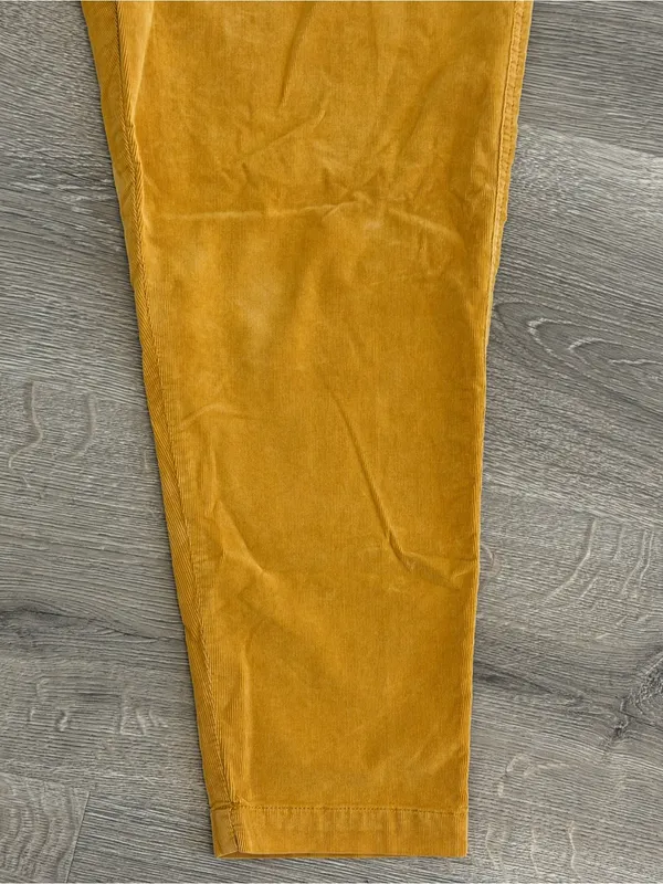 Free People Mustard Corduroy Paperbag Waist Pants - Image 9