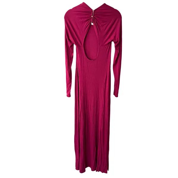 Free People Beach Night Out‎ Maxi Dress NWT Small Wine Red - Image 7