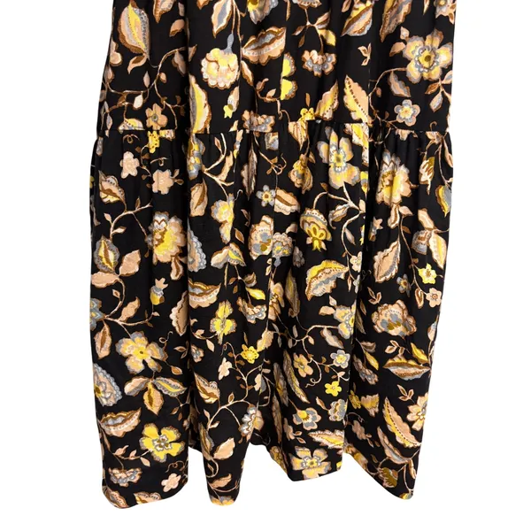 Old Navy Tiered Swing Mini Dress Women M Floral Boho-Chic Cottage Peasant‎ - Image 3