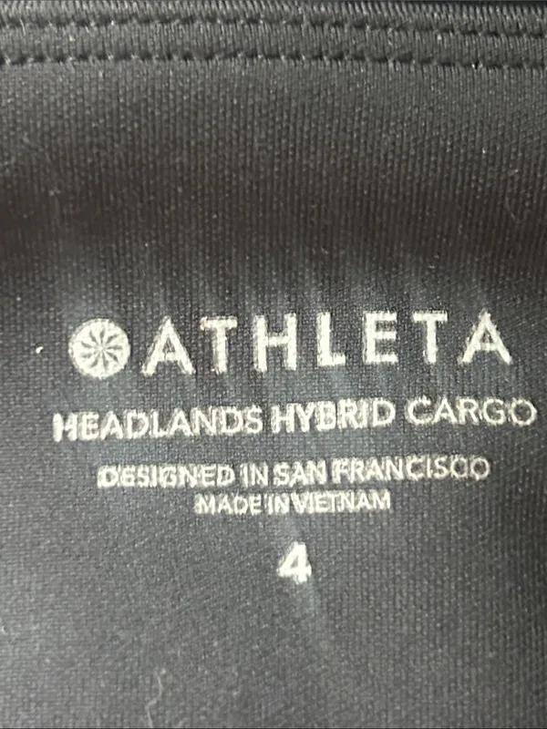 Athleta Headlands Hybrid Cargo Black Pants Size 4 - Image 9