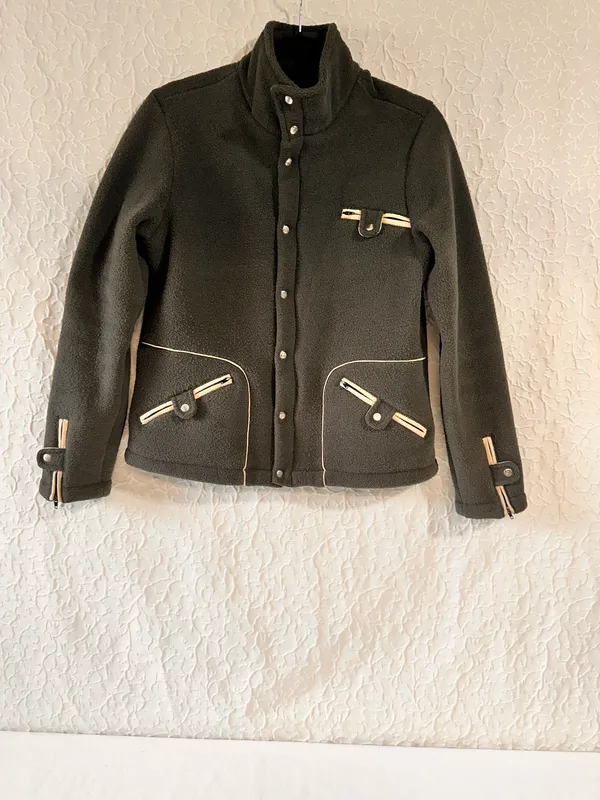 Burton Jacket Size M Women's Zip Up Fleece Green Vintage Jacket Outdoor Warm - Image 3