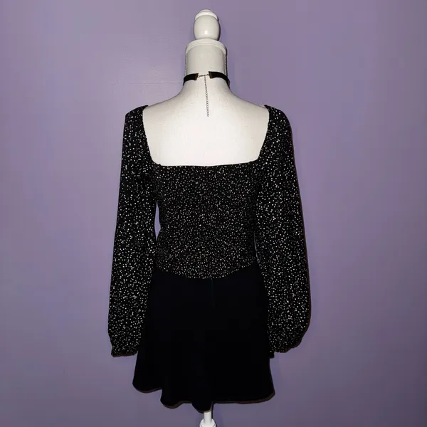 NEW A New Day Black and Tan Polka Dot Blouse - Image 6
