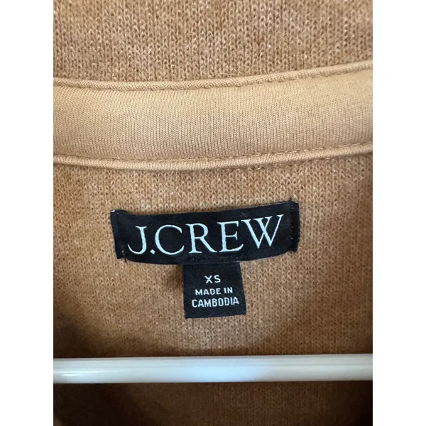 J.Crew tan wool shirt jacket size xs - Image 3