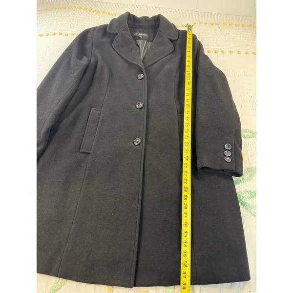 FS Limited Black‎ Wool Blend Pea Coat Mid-Length Jacket Womens 1X F-224 - Image 3
