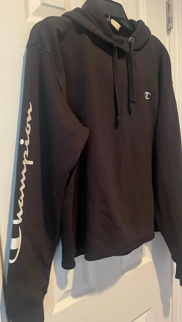 Champion Black hooded sweatshirt, Size XL, $22, B52 - Image 2