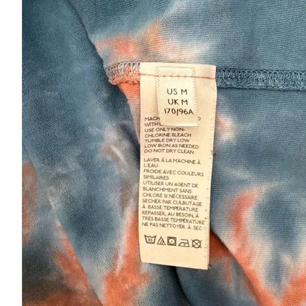 Free People We The Free Tie Dye Mock Neck Oversize Long Sleeve Shirt Medium - Image 6
