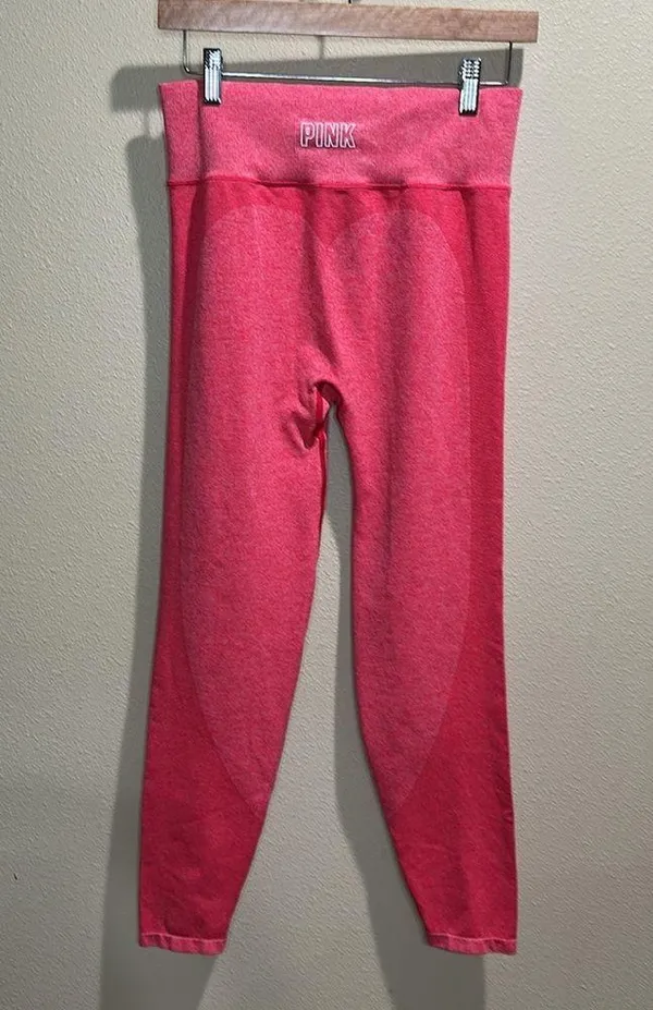 Pink Victoria’s Secret size large seamless leggings - Image 3