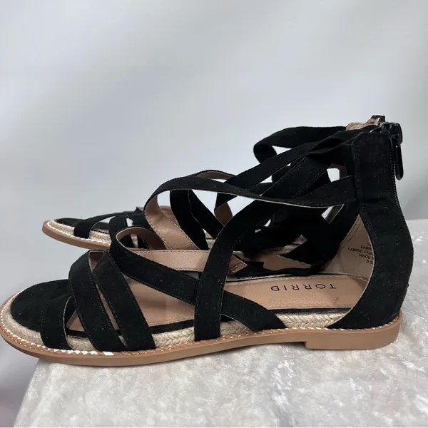 TORRID ANKLE WRAP ESPADRILLE SANDAL 8.5WW - Image 6