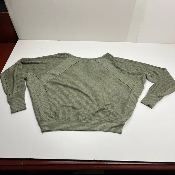 We The Free Free People Santa Clara Thermal Top Women's Size Small‎ Green - Image 12