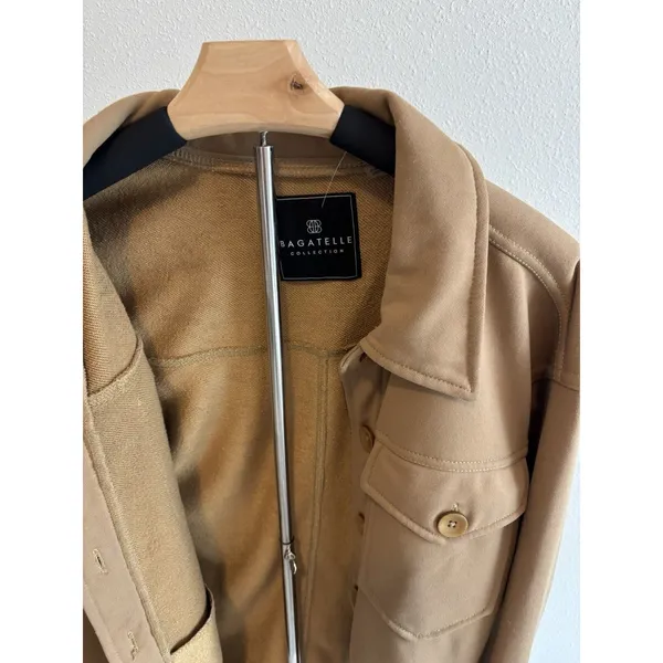 Bagatelle Collection size‎ Small Women’s Tan Button Up Shirt Jacket Shacket - Image 3