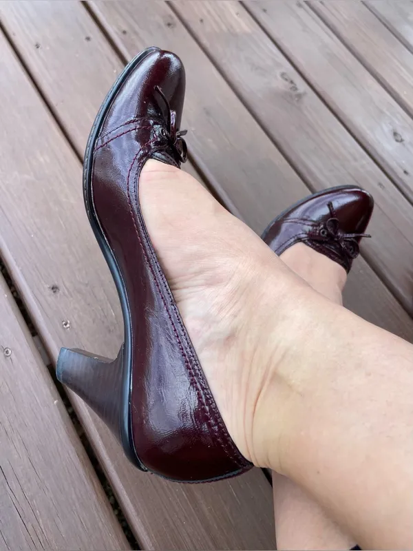 Women's Patent Leather dress Pumps🍒🍒 - Image 3