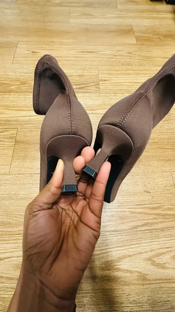 UNISA Brown Pointed Toe Ankle Boots - Image 4