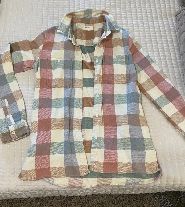 Thread and Supply Flannel Plaid Top - Image 4