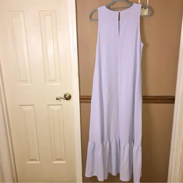A new day Maxi Tiered Textured Stretch Dress Pastel Purple Size‎ small - Image 3