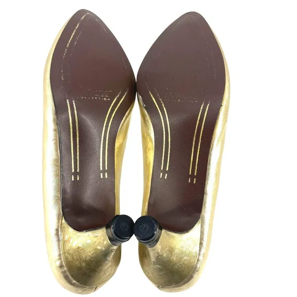 Premiere Collection Carolyn Gold Print Ballroom Dance Shoes Smooth Modern Waltz - Image 5