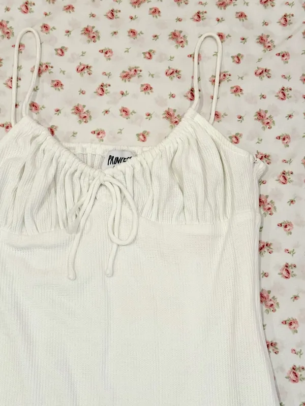 Princess Polly White Slow Dancing Mini Dress - Image 3