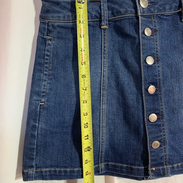 American Eagle denim, button down, mini skirt size 6 - Image 5