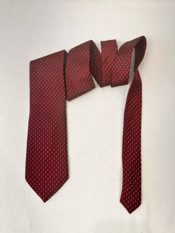 Jos.A.Bank Silk Tie Men's Necktie Executive Collection Red - Image 3