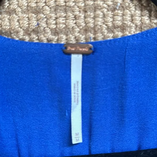 Free People dress or top blue medium tiered m - Image 4
