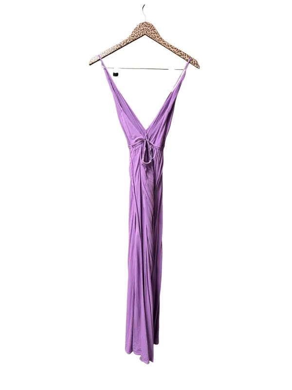 Indah River Triangle Sleeveless Long Maxi Dress Violet Purple Small Beachy Boho - Image 6