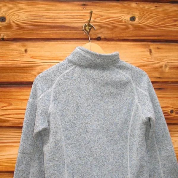 Patagonia Better Sweater 1/4 Zip Pullover Top Light Blue Gray - Image 6
