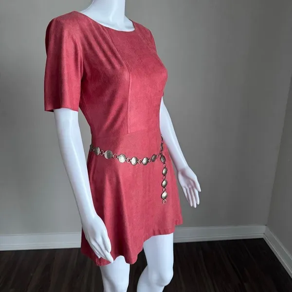 NWOT Alexis x Revolve Faux Suede Mini Dress Size S - Image 3
