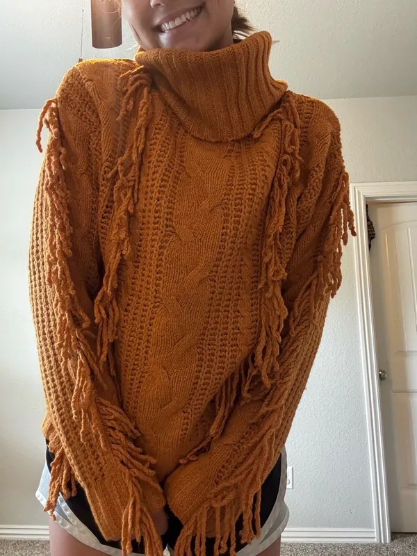 Impressions Fringe Sweater - Image 2