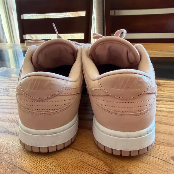 Nike Women's Sneakers Light pink Leather Low Tops - Image 3