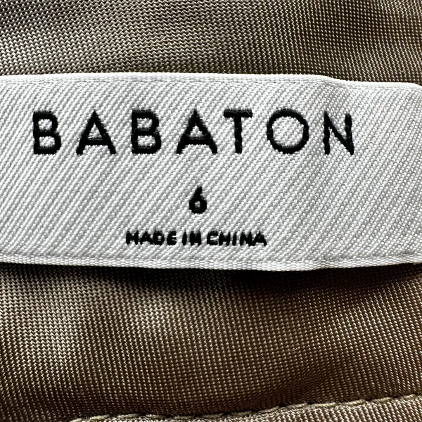 Aritzia Babaton Lalonde Trouser Pants Carrot Wool Pleated Strap Hem Taupe Tan 6 - Image 3
