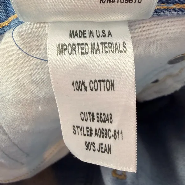 AGOLDE 90's Mid Rise Loose Fit‎ Jeans in Blue Size 25 - Image 8