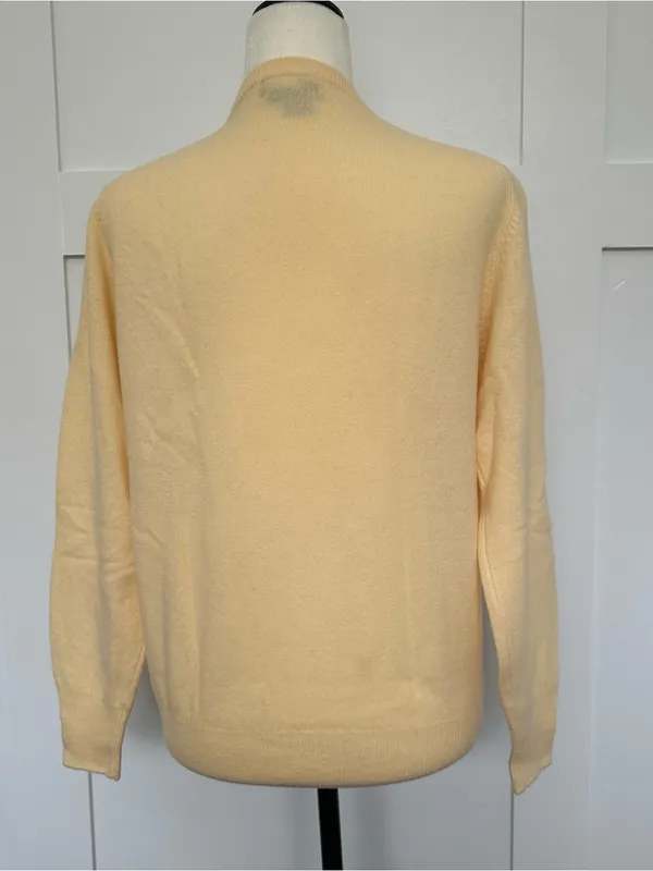 Vintage Butter Yellow Wool Sweater - Image 4