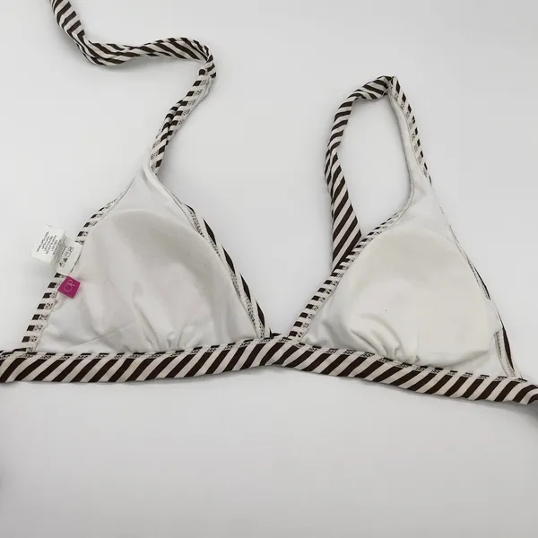 OP Ocean Pacific Bikini Top Women Small‎ Embroidered Beaded Y2K Indie Beach Surf - Image 6