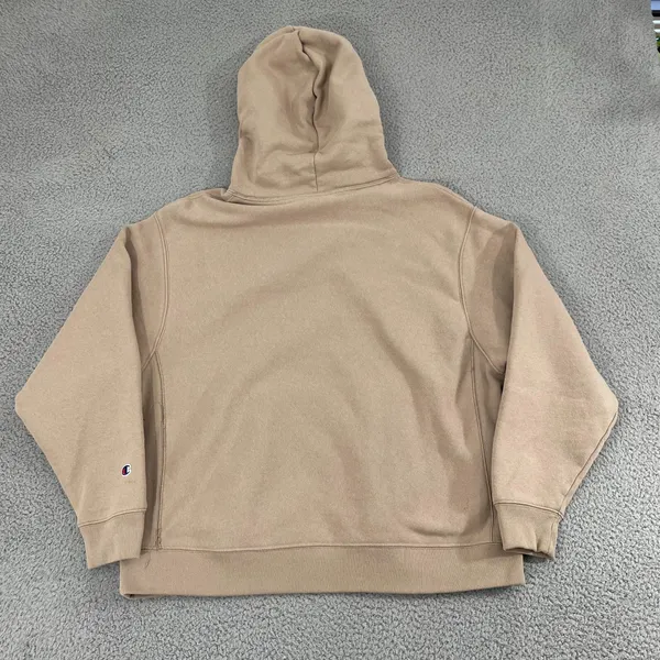 Champion Reverse Weave Hoodie Women 1X Tan‎ Heavyweight Pullover - Image 5
