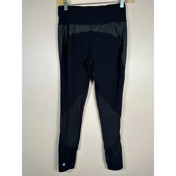 Sweaty Betty Black Yoga Leggings Size Small‎ Solid Stretch Running Gym Workout - Image 12
