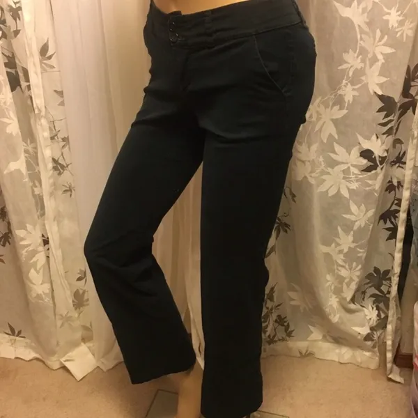 Old Navy Black Dress Pants | Tailored Business Casual Trousers | Size 4 - Image 3