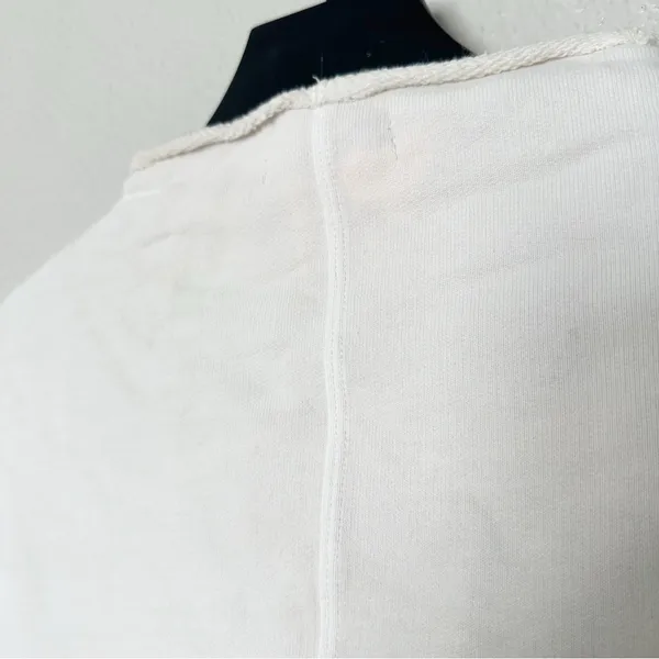 Madewell Sweatshirt Long-Sleeve Funnel-Neck Parchment Relaxed Size XS‎ - Image 11
